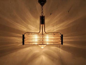 Plafondlamp - Uitzonderlijke hanglamp in Art Deco/Moderne, Antiek en Kunst