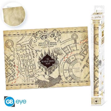 Harry Potter Marauders Map Perkament Poster 66 x 46 cm, Ophalen of Verzenden