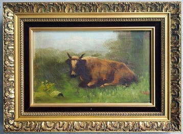H. Raes (c.1900) - Vache au repos