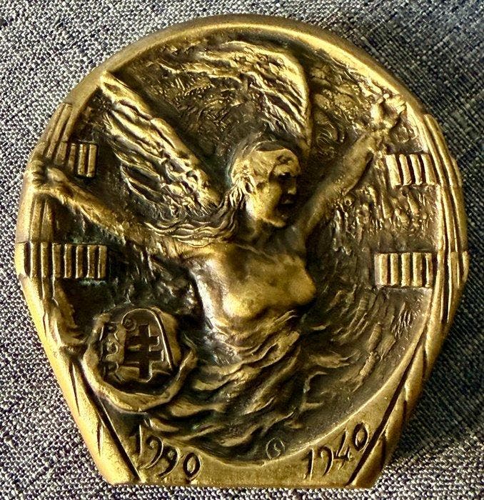 Frankrijk. Medal 20eme Anniversaire Décès 1990 Charles De, Postzegels en Munten, Munten en Bankbiljetten | Toebehoren