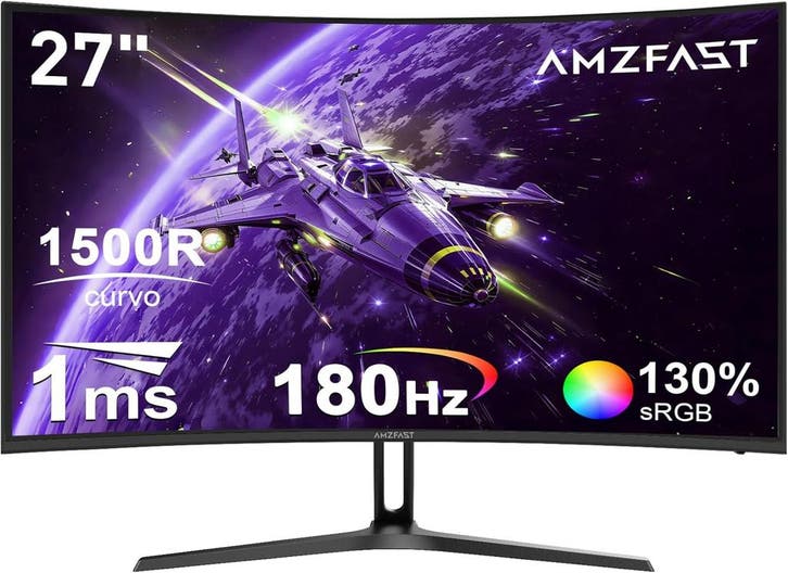 Gaming Monitor - Beeldscherm computer - 27 inch - Curved - 1, Huis en Inrichting, Woonaccessoires | Overige, Nieuw, Verzenden