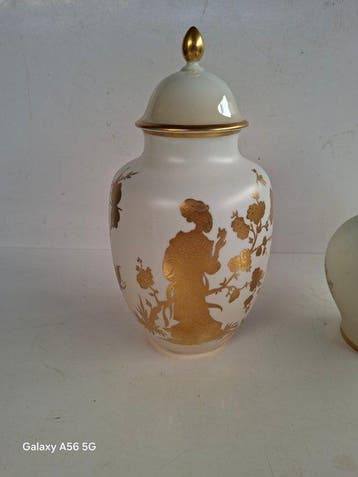 Longo - Vaas (2) - Porselein - Paar decoratieve vazen