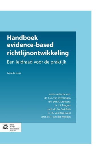 Handboek evidence-based richtlijnontwikkeling 9789036802666, Livres, Verzenden