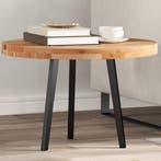 vidaXL Tafelblad rond Ø 60x4 cm massief acaciahout, Verzenden, Nieuw