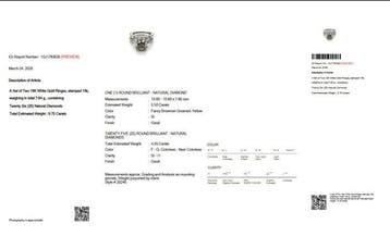 Zonder minimumprijs - Ring - 18 karaat Witgoud - 9.75ct. tw., Nieuw