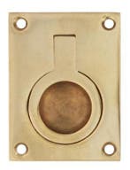 Intersteel Luikring recht 41mm x 31mm messing gelakt, Huis en Inrichting, Kasten | Overige, Nieuw