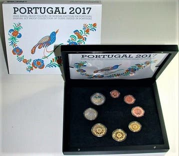 3,88 Euro,munten set 1 Cent-2 Euro 2017 Portugal Republik, Postzegels en Munten, Munten | Europa | Euromunten, Verzenden, België