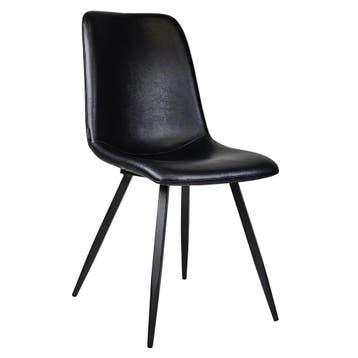 Stoelen | SPECTRA |  Kunstleer/Metaal | Black | Zwarte, Verzenden