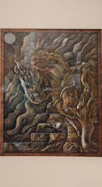 Floriano Bodini (1933-2005) - Cavallo al chiaro di luna