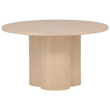 De Rebellenclub Grenaa Salontafel - Ø80 Cm - Licht Eiken -, 45 tot 60 cm, Verzenden, Mid-Century, Zo goed als nieuw