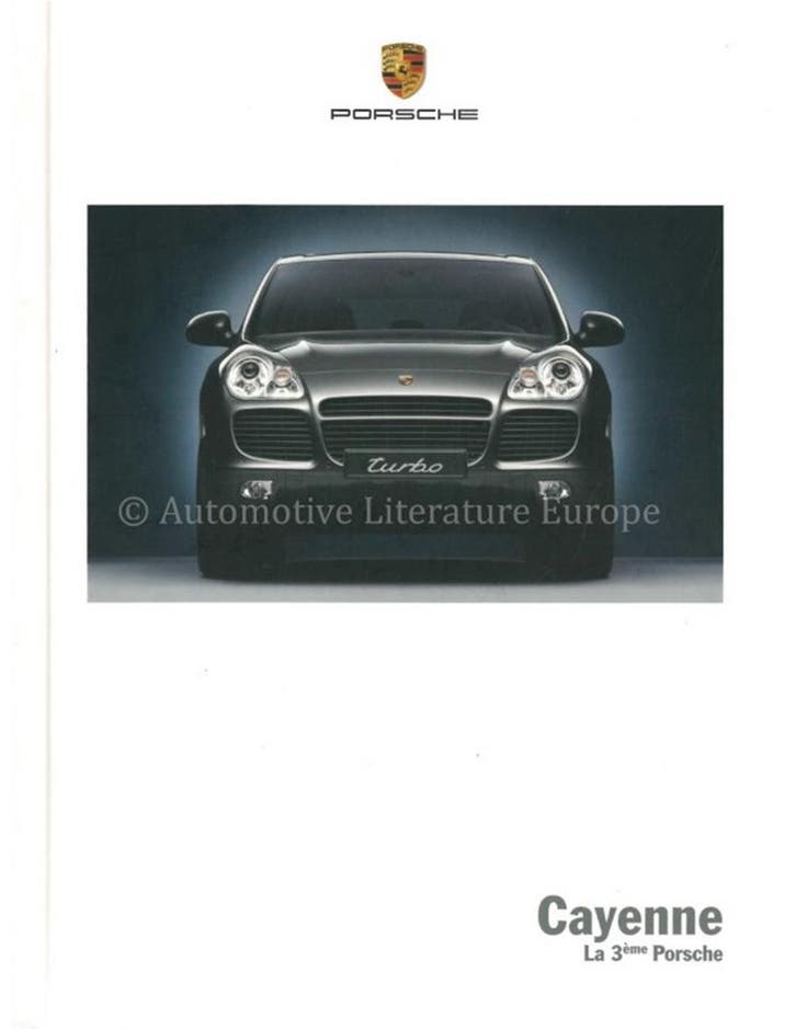 2004 PORSCHE CAYENNE HARDCOVER BROCHURE FRANS, Livres, Autos | Brochures & Magazines