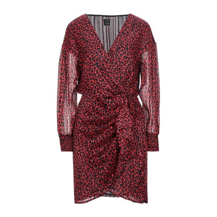Pinko • korte rode jurk met motief • 36 (IT42), Vêtements | Femmes, Pulls & Gilets, Envoi