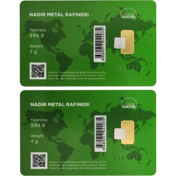 2 gram - Goud .999 - Nadir Metal Rafineri, Turkey -