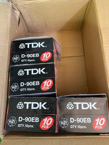 TDK - D-90EB Lege audiocassette, Audio, Tv en Foto, Nieuw