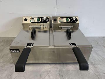 Friteuse double en acier inoxydable Friteuse 2 x 6 litres 2, Verzenden