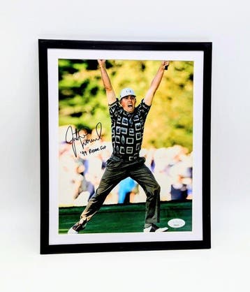 Justin Leonard - Ondertekende + ingelijste foto -