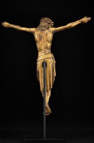 Corpus Christi - 28 cm - Verguld brons - 1800-1850, Antiek en Kunst