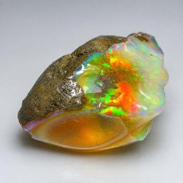 Opaal Sprankelende ruwe opaal, 196 ct, groot stuk