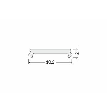 Cover - klik - 2mt - zwart - smart - 10mm, Verzenden, Nieuw