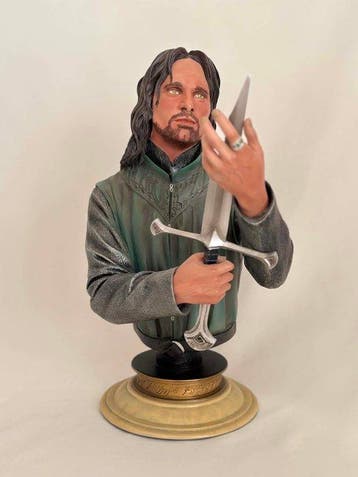 Sideshow Collectibles - Buste, Aragorn - 38 cm - Résine,, Nieuw