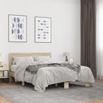vidaXL Bedframe bewerkt hout metaal sonoma eikenkleurig, Verzenden