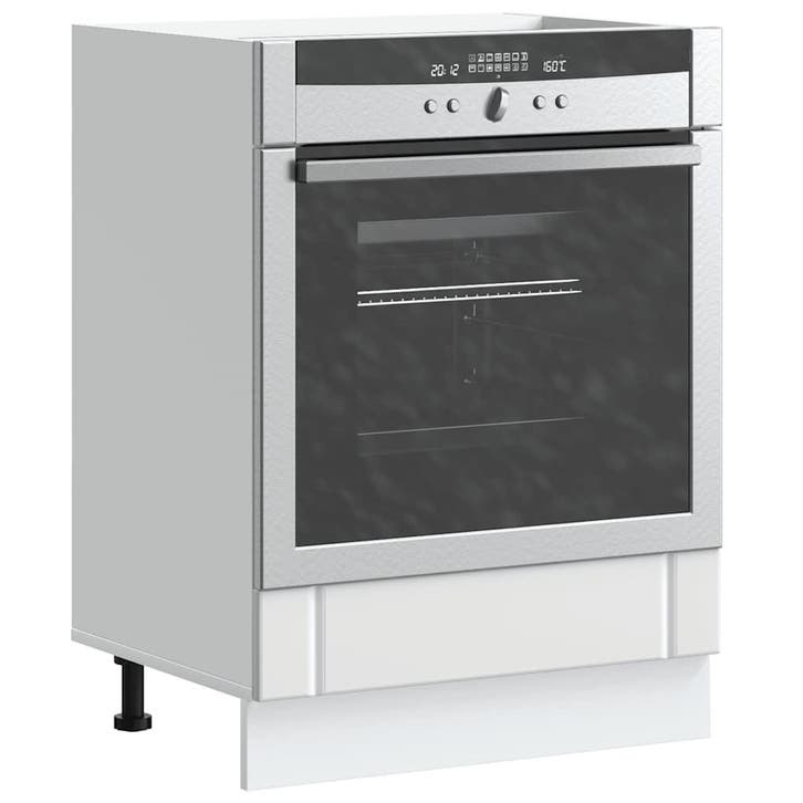 vidaXL Ovenkast Lucca bewerkt hout wit, Maison & Meubles, Armoires | Autre, Envoi