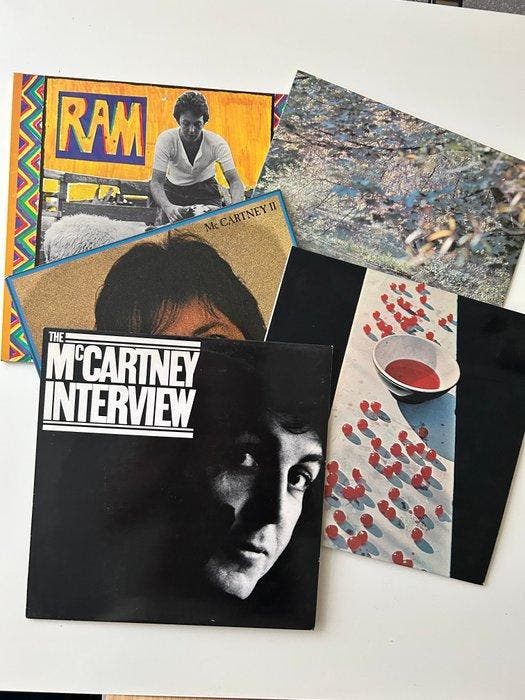Paul McCartney, Wings - 5 Albums - Diverse titels - LP, Cd's en Dvd's, Vinyl Singles