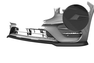 Beker spoilerlip met ABE voor Mercedes Benz GLB X247 CSL884-, Verzenden, Nieuw