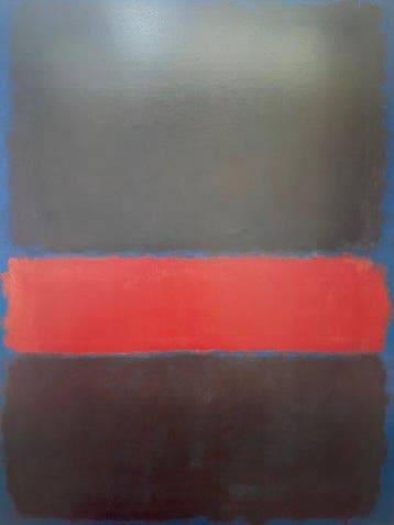 Mark Rothko (after) - Maroon on Blue - Offset lithograph -