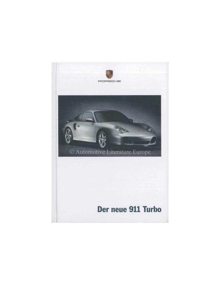 2000 PORSCHE 911 TURBO HARDCOVER BROCHURE DUITS, Livres, Autos | Brochures & Magazines