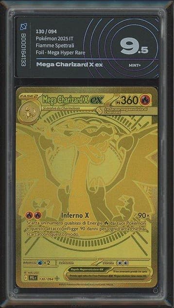 Pokémon - 1 Graded card - Dracaufeu 130/094 Foil,
