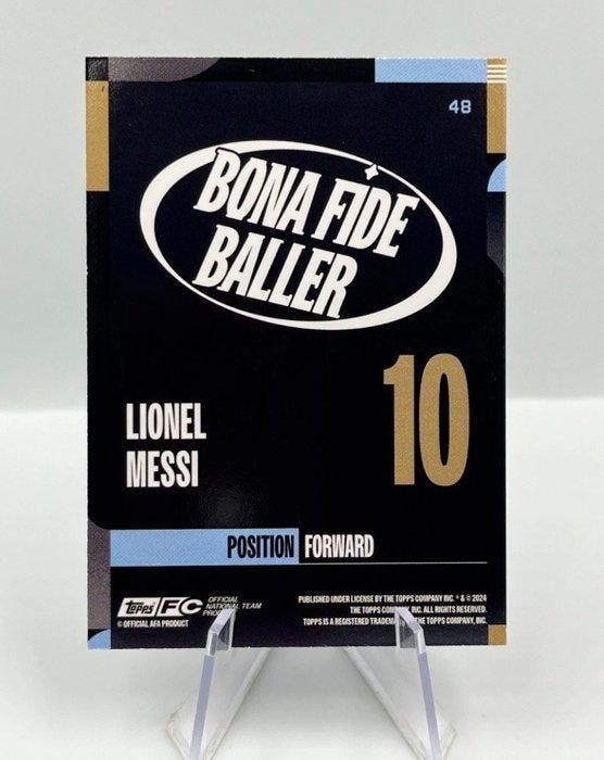2024 Topps Topps Argentinia Team Set Lionel Messi Limited, Collections, Autocollants