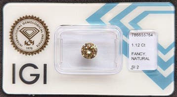 Zonder minimumprijs - 1 pcs Diamant (Natuurlijk gekleurd) -, Nieuw