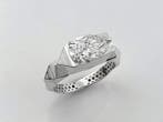 Ring - 14 karaat Witgoud - 2.09ct. tw. Diamant (Lab-grown)