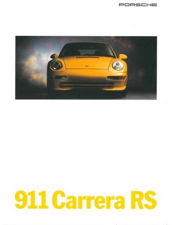1995 PORSCHE 911 CARRERA RS BROCHURE ITALIAANS, Ophalen of Verzenden, Nieuw