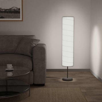 vidaXL Vloerlamp met standaard E27 121 cm wit, Verzenden, Nieuw