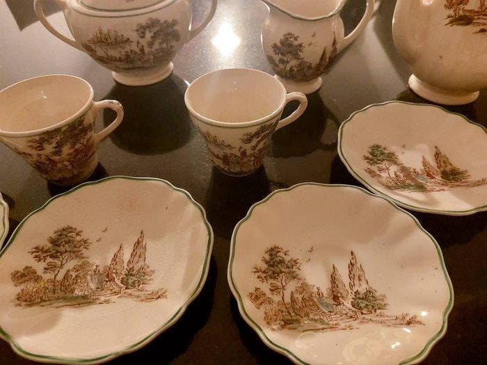 Koffieservies (15) - Porselein, Antiek en Kunst, Antiek | Glaswerk en Kristal