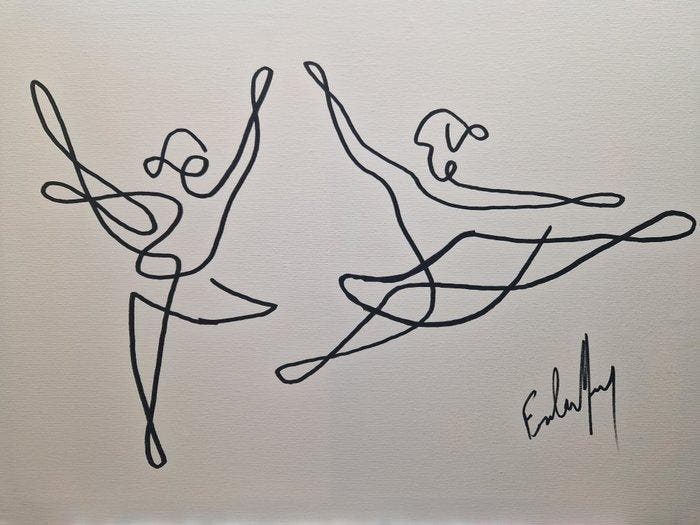 Henry Escobar - Harmonie (attention fond blanc ), Antiek en Kunst, Kunst | Designobjecten