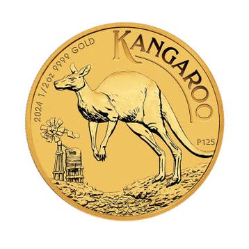 Gouden Kangaroo munt 2024 1/2 troy ounce