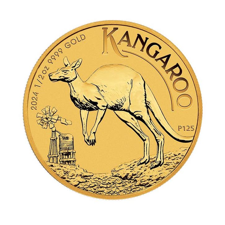 Gouden Kangaroo munt 2024 1/2 troy ounce, Timbres & Monnaies, Métaux nobles & Lingots