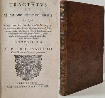 Pieter Panhuys - Tractatus de mutatione ultimae voluntatis -