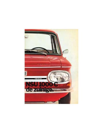 1971 NSU 1000 C BROCHURE NEDERLANDS