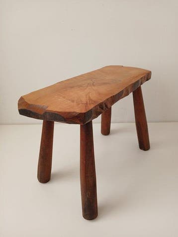 Table dappoint - Bois - Brutaliste - Années 60, Antiquités & Art