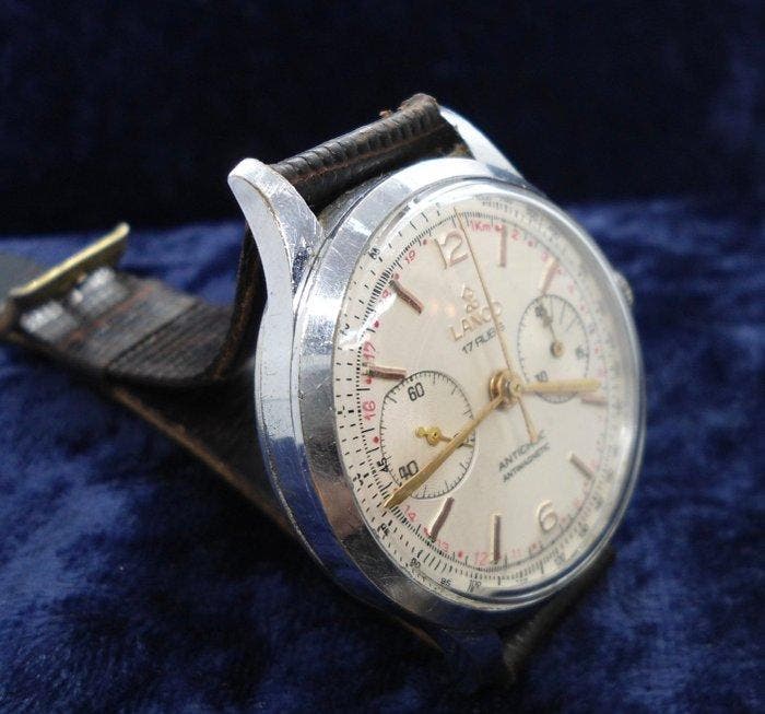 LANCO - Chronograph landeron watch - Sans prix de réserve -, Handtassen en Accessoires, Horloges | Heren