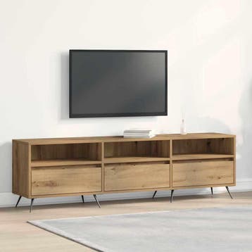 vidaXL TV Kast 150 x 30 x 44,5 cm artisanaal eikenkleurig, Verzenden