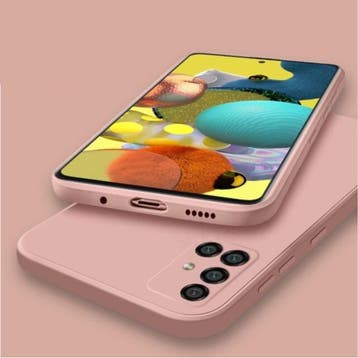 Samsung Galaxy A52 Square Silicone Hoesje - Zachte Matte, Verzenden