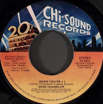 Gene Chandler - When Youre #1, Verzenden