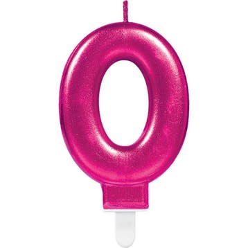 Kaars 0 Jaar Roze 8cm, Hobby en Vrije tijd, Feestartikelen, Verzenden, Nieuw