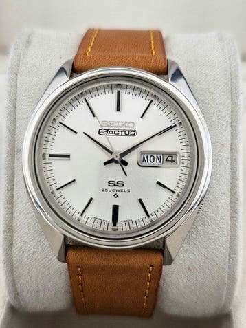 Seiko - 5 ACTUS SS White Dial - Zonder minimumprijs -