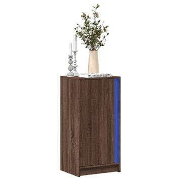 vidaXL Dressoir met LED 42,5x34x85 cm bewerkt hout bruin, Huis en Inrichting, Kasten | Dressoirs, Verzenden, Nieuw